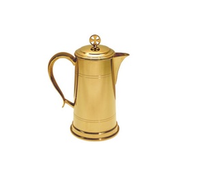 Jarra de iglesia dorada de latón pulido con Cruz en la parte superior, modelo de estilo religioso, suministros para Iglesia - Product Image 5