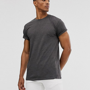 Pull à col rond pour homme, couleur marron, coupe ajustée, manches courtes, écologique, séchage rapide, grande taille, décontracté, été - Product Image 6