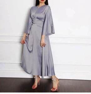 Vestido Abaya Dubái de manga larga para mujer, vestido musulmán de talla grande, informal, cuadrado, suelto, elegante, para rezar - Product Image 6