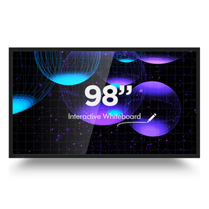 98 "UHD Grande Schermo di Bordo Intelligente IR Sensore di Alta Qualità di Istruzione Lavagna Interattiva Smart Panel Digitale Scrittura Bordo Bianco