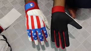 Guantes de bateo para hombre de Material de poliéster de Color de alta calidad logotipo personalizado sublimación transpirable cómodo duradero ligero - Product Image 2