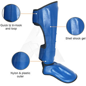 Espinillera de Kick Boxing personalizada de alta calidad hecha en Pakistán Material de cuero para Precio de protección de empeine de Espinilla - Product Image 3