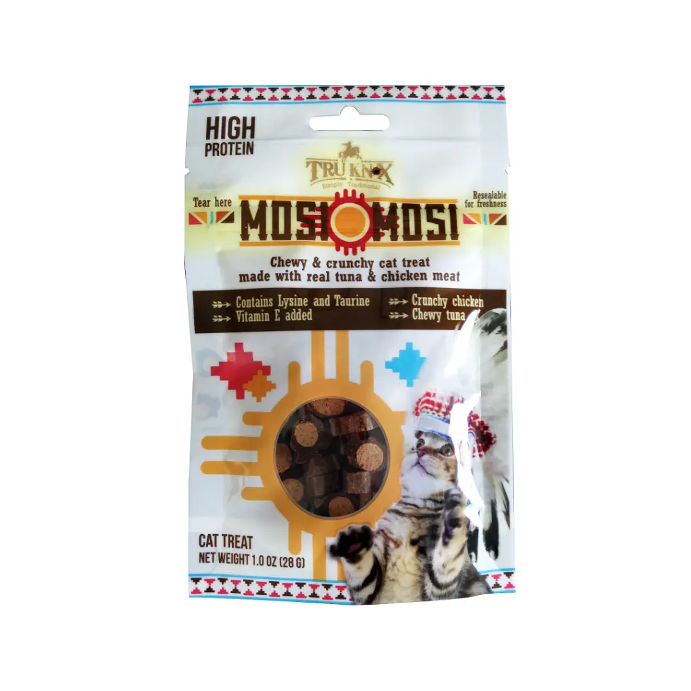 Maotruku — Mosi Mosi fait avec le thon et le poulet avec lyciine, vitamine E pour les collations sèches, Snacks pour chats