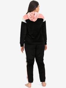 ชุดวอร์มกางเกงมีฮู้ดโอเวอร์ไซส์สำหรับผู้หญิงชุดวอร์มผ้าฝ้ายแบบสวมหัวระบายอากาศได้ดีสำหรับยิมฤดูหนาว - Product Image 3