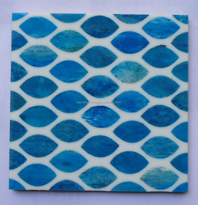 Wholesale Classic Square Pattern Bone Inlay Coaster <b>Set</b> <b>PC</b> Material Tea Cup Coffee Mug Mat/Pad for Home Kitchen Use for Hotels - Product Image 6