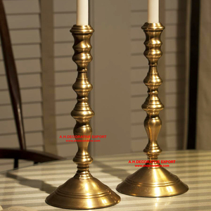 Brass Antique <b>Tall</b> <b>Candle</b> <b>Holder</b> for Home Decoration Unique Design Metal Gold Finished Wedding Handmade <b>Candle</b> <b>Holder</b> - Product Image 1