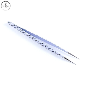 Pinzas para pestañas postizas de Color blanco, Punta puntiaguda, herramienta personalizada con nombre de marca y embalaje, venta al por mayor, selección y separación - Product Image 3