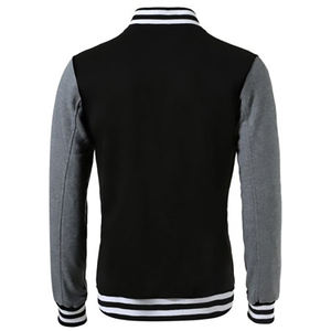 Vintage New Fashionable <b>Men's</b> College Lettermen <b>Jacket</b> Breathable Wool <b>Long</b> XL Size 2 Color Low MOQ Cheap Price for Winter - Product Image 3