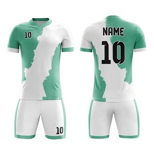Maillots de football personnalisés OEM par sublimation pour hommes/femmes, ensembles 100% polyester, maillots de football à séchage rapide - Product Image 1