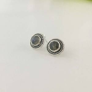 Boucles d'oreilles en argent sterling 925 avec pierre précieuse Labradorite Design populaire pour mariages anniversaires bijoux en ligne en gros - Product Image 4