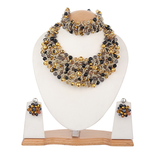 Handmade <b>Silver</b>/Gold Plated Beaded Necklaces for Children's African Style Collar Beaded <b>Scarf</b> Choker Maxi Necklace for - Product Image 6