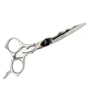 Barber Scissor Stainless Steel 6.5 Inches with Fixed Finger Rest Salon Grooming Scissors