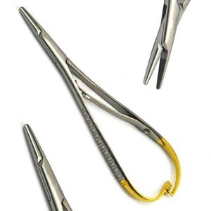 Mathieu ที่ใส่เข็ม140มม. TC เครื่องมือทันตกรรมด้ามทองพร้อมทังสเตนคาร์ไบด์ - Product Image 1