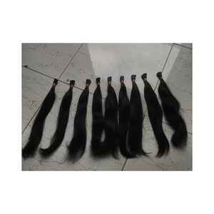 Extensions de cheveux indiens Remy vierges à 100 %, double trame, en vrac, 100 g - Product Image 1