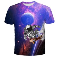 Vente en gros 100% coton T-shirt à manches courtes à coupe surdimensionnée pour hommes O-Neck 3D Digital Printed Long Length du Bangladesh