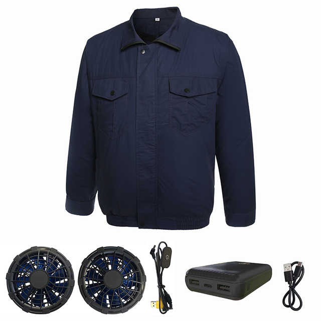 5V USB Cooling Jacket, Air Conditioning Jacket With 2 Fans, Cooling AC Fan Jacket for Summer High Temp Outdoor Work