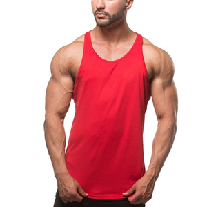Fabrication de musculation pour hommes Débardeur respirant en coton dos nageur Couleur unie Personnalisé Hommes Gym Hommes Stringer - Product Image 1