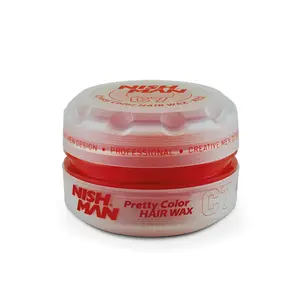 Produzione di etichette Private di capelli che muoiono Nishman Color Wax C7 Red per lisciare i capelli