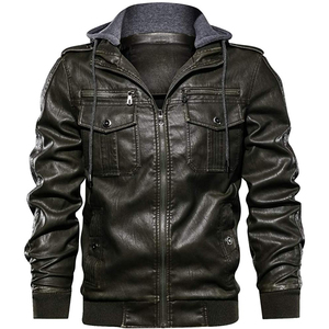 เสื้อแจ็กเก็ตมอเตอร์ไซด์มีฮู้ดเสื้อแจ็คเก็ตหนังขี่มอเตอร์ไซค์เสื้อกีฬาแข่งที่ได้รับการจัดอันดับขนาด AA - Product Image 3