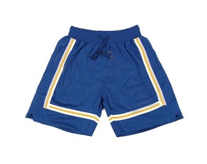 Shorts de sport unisexes pour hommes, respirants, à séchage rapide, en polyester, logo personnalisé, style décontracté, poches en mesh pour le basket-ball, style lavé - Product Image 1