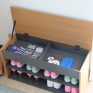 Zapatero de madera, banco para almacenamiento - Product Image 2