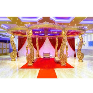 Mandap de Elefante para Bodas del Sur de Asia, Mandap de Trompa de Elefante para Bodas de Sri Lanka, Mandap de Boda Tradicional de Estilo Indio, EE. UU. - Product Image 4