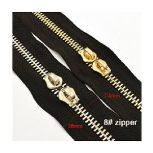 Venta al por mayor de cadena larga de extremo abierto Jeans Zapatos Prendas Bolsas Textiles para el hogar Chaquetas Pantalones-Bloqueo automático Dientes de latón Cremallera de metal Cremallera - Product Image 4