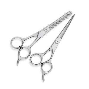 Tijeras de peluquero de acero inoxidable de alta calidad para cortar el cabello, herramienta de belleza con mango de acero con punta de hoja afilada para uso en salón - Product Image 3