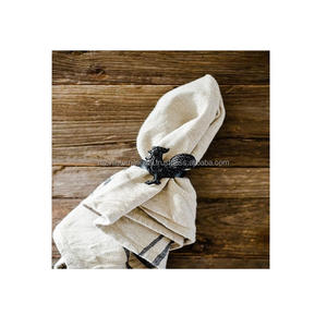 Anneaux de serviette décoratifs en métal de conception de bracelet d'or - Product Image 5