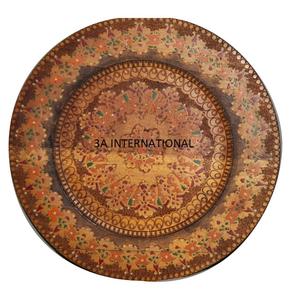 แผ่นชาร์จไม้ดีไซน์ใหม่ล่าสุดแผ่นชาร์จทำมืออุปกรณ์ในครัวบริการอาหารโรงแรมหรูใช้ในห้องครัว - Product Image 3