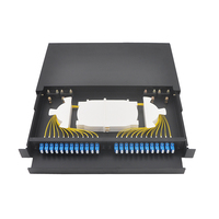 Terminal de Fiber optique à roulement à froid, boîte de raccordement 1U 12/24/48 ports, SC/LC/ST/FC, support, feuille d'acier laminée à froid, 4kg/pièce