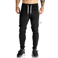 Pantalon de sport personnalisé de qualité supérieure, respirant, à motif écossais, en coton/polyester, pour homme, avec cordon de serrage et logo frontal