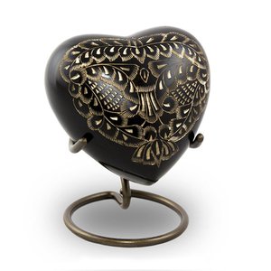 Best Selling High Quality Metallic Heart Shaped <b>Small</b> Keepsakes Cremation <b>Urns</b> <b>For</b> <b>Human</b> <b>Ashes</b>/Funeral Supplies - Product Image 2