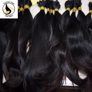 Cabello humano 100% Virgen sin procesar, Color negro Natural, vietnamita, virgen, cutícula, a granel, venta al por mayor, 6-32 pulgadas - Product Image 4