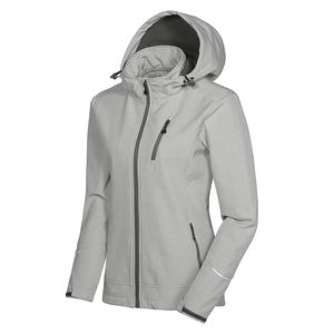 Chaqueta de concha suave Ecuestre para mujer, chaqueta de tela suave con logotipo personalizado, elegante, baja cantidad mínima, Etiqueta Privada, softshell - Product Image 2