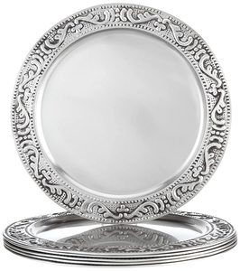 Placa de carga redonda de buena calidad, cargador de Metal y plato de servicio, nuevo diseño, precio al por mayor - Product Image 4