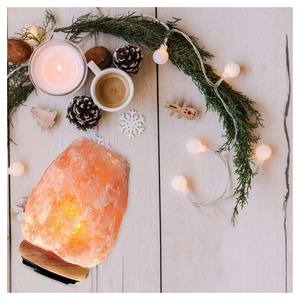 IMPEX PAKISTAN vente en gros purificateur de lampe au sel rose de l'Himalaya 100% socle en bois de qualité pure sculpté à la main logo personnalisé emballage personnalisé - Product Image 5