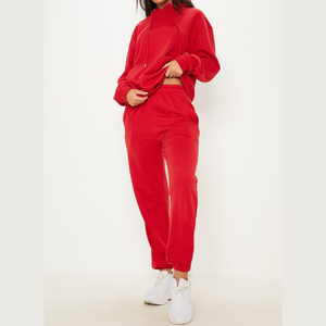 Nuevo estilo de ropa deportiva mujeres liso conjunto de chándal - Product Image 1