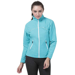 Vestes coupe-vent respirantes imprimées pour femmes Vêtements d'extérieur à la mode en polyester/nylon disponibles à la vente - Product Image 4