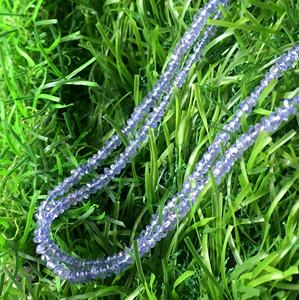 Tanzanite facettes Rondelle perles perlées pierres précieuses perles en vrac pour bijoux collier prix de gros naturel - Product Image 4