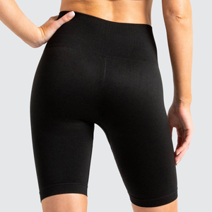 Shorts y sujetador de algodón puro para mujer, color negro, oferta premium OEM 2021. - Product Image 5
