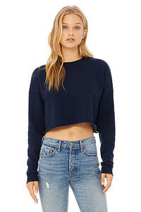 Femmes grande taille respirant haut court sweat couleur unie pull ample entraînement épaule hauts chaud 100% coton tissu intelligent - Product Image 6