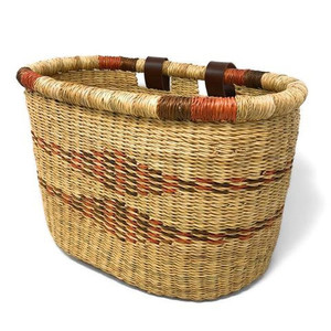 Almacenamiento de algas marinas africanas y cesta para bicicletas colorida y sostenible hecha en Vietnam - Product Image 4