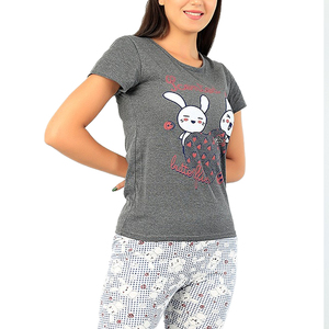 New arrived summer personalized casual Loose washed streetwear soft graphic print breathable women t-shirts - Product Image 1