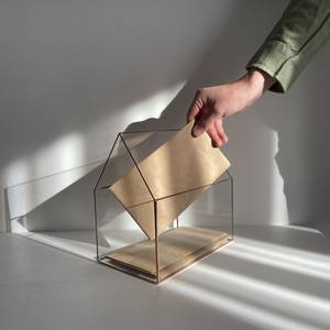 Large Glass <b>Wedding</b> <b>Card</b> <b>Box</b> - <b>Wedding</b> house <b>card</b> <b>box</b> - <b>Card</b> Holder - Envelope Holder - Product Image 1