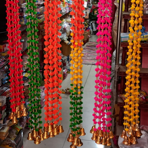 Guirnalda de pompones Multicolor, hilo de pompones para decoración de fiesta de boda, decoración de casa - Product Image 2