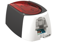Printer Kartu PVC Warna Satu Sisi Evolis Badgy100 USB Thermal Transfer Margin Putih 300 DPI Stok Garansi 1 Tahun