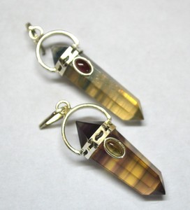 Proveedor de colgantes de doble punto de fluorita múltiple, colgantes de doble punto de fluorita múltiple a la venta - Product Image 1