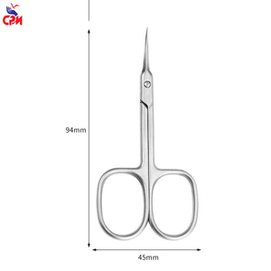 Tijeras para cutículas de diseño ergonómico, tijeras duraderas de acero inoxidable para piel muerta, para pedicura y manicura - Product Image 2
