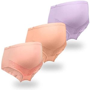 Bmama Meilleur Prix Pack 3 Taille Haute Maternité Réglable Bosse Confortable Plein Coton Taille Libre Respirant Doux Solide Coupe Haute - Product Image 2